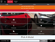 Tablet Screenshot of dchmontclairacura.com